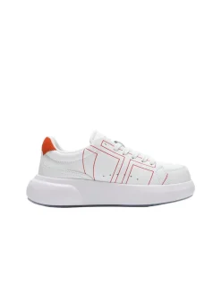 Hot 1966 Court Sneaker- White/ Adrenaline Rush View All
