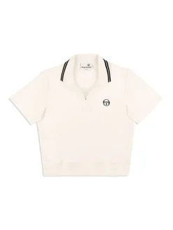 Discount Atri Velour Polo- Gardenia View All