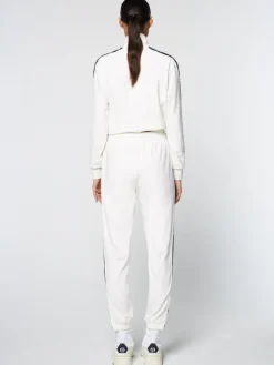 Outlet Atri Velour Track Jacket- Gardenia Velour