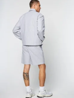 Clearance Benvolio Oxford Jacket- Maritime Blue Matching Separates