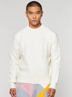 Outlet Cave Sweater- Gardenia Knitwear