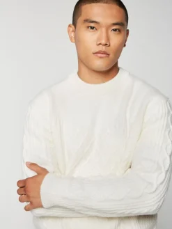 Outlet Cave Sweater- Gardenia Knitwear