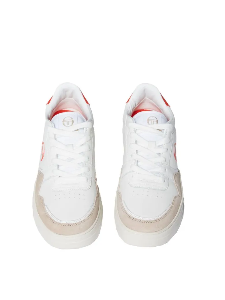 Fashion Court Classic Mp Sneaker- White/ Tofu/ Ponciana Red For The Court