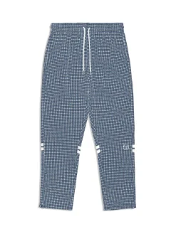 Clearance Dallas Houndstooth Track Pant- Maritime Blue Tracksuits