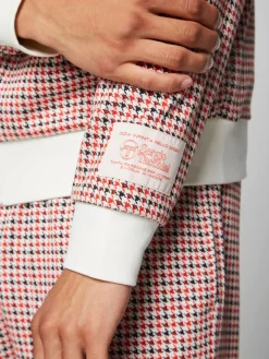 Best Dallas Houndstooth Track Jacket- Poinciana Jackets