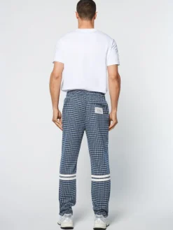 Hot Dallas Houndstooth Track Pant- Maritime Blue View All