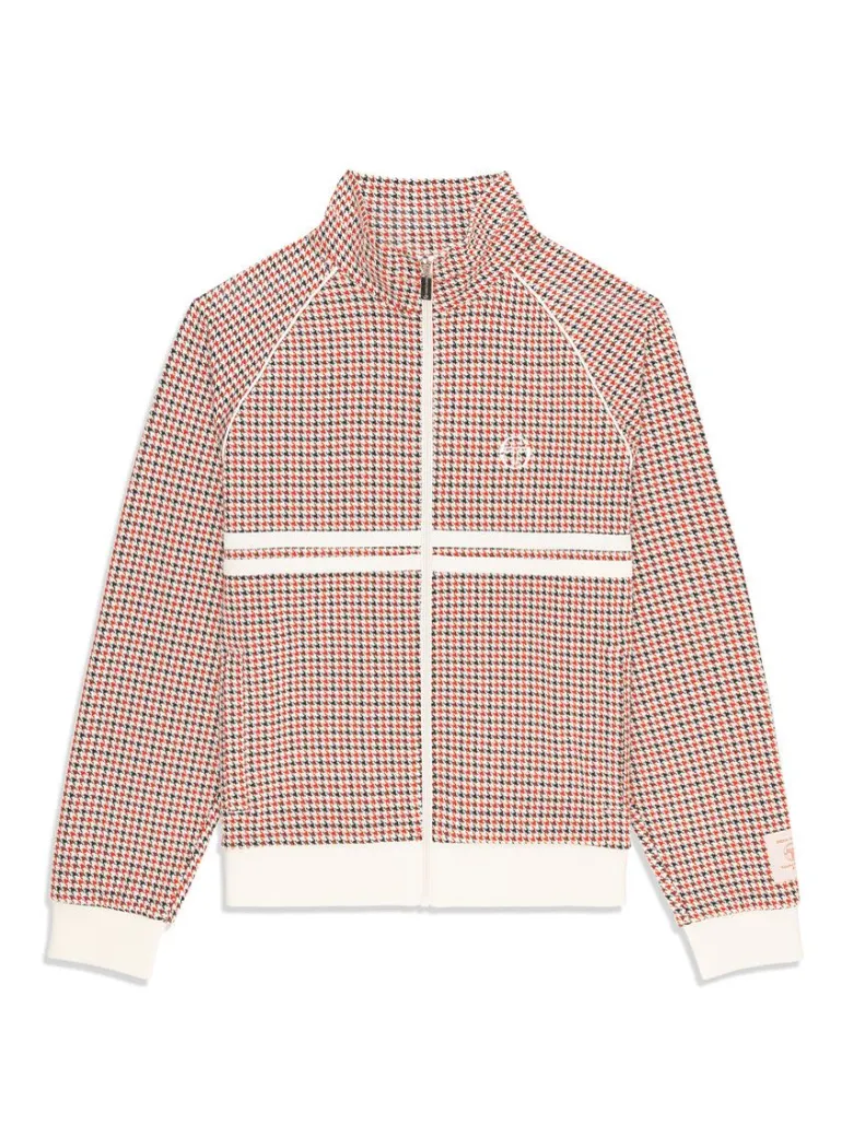Hot Dallas Houndstooth Track Jacket- Poinciana View All