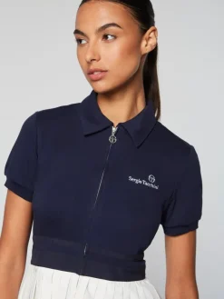 Discount Damarindo Dress- Maritime Blue/ White For The Court