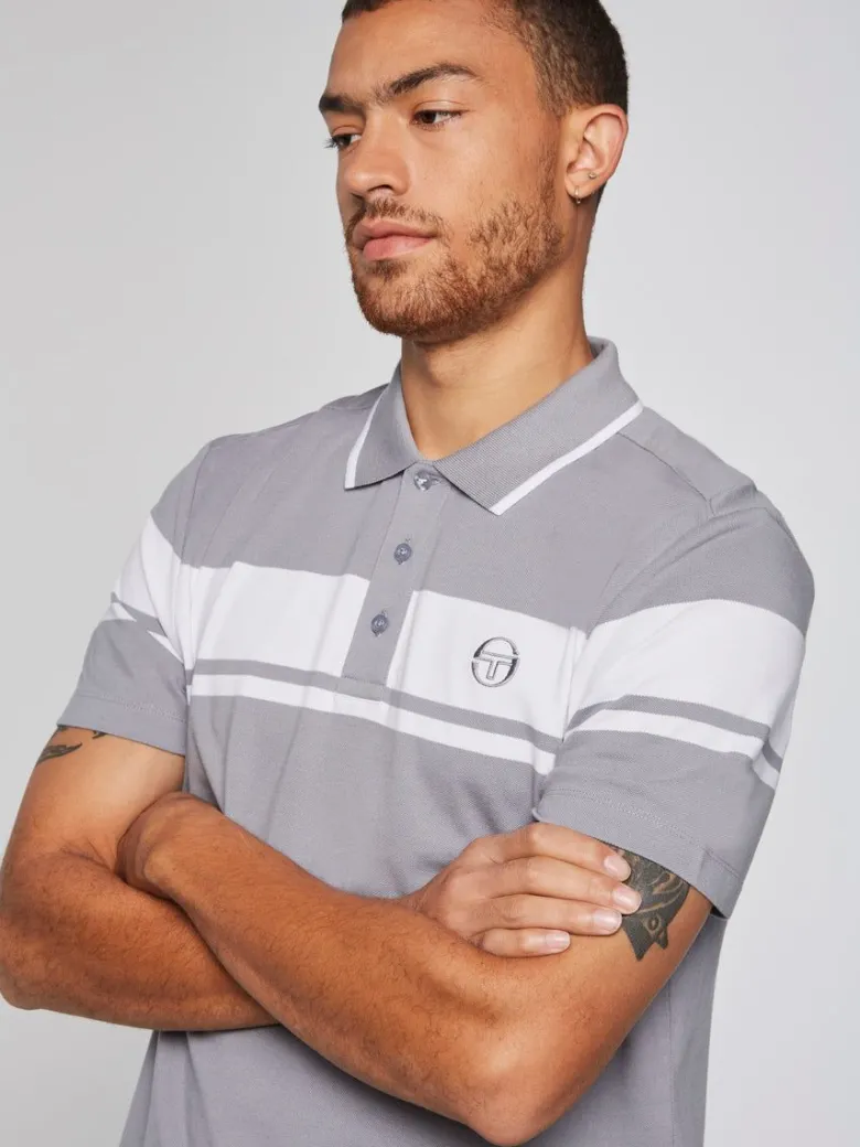 New Damarindo Polo- Sleet/ White Polos