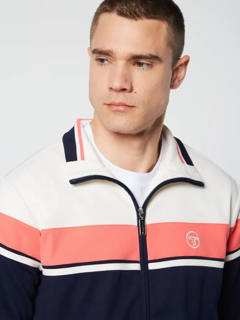 Discount Damarindo Track Jacket Archivio- Gardenia/ Maritime Blue Jackets