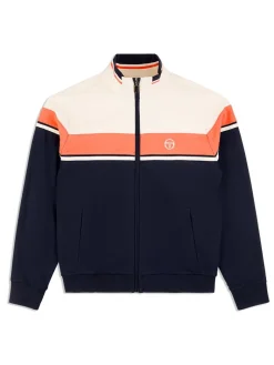 Outlet Damarindo Track Jacket Archivio- Gardenia/ Maritime Blue Tracksuits