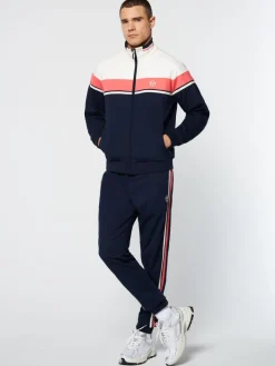 Outlet Damarindo Track Jacket Archivio- Gardenia/ Maritime Blue Tracksuits