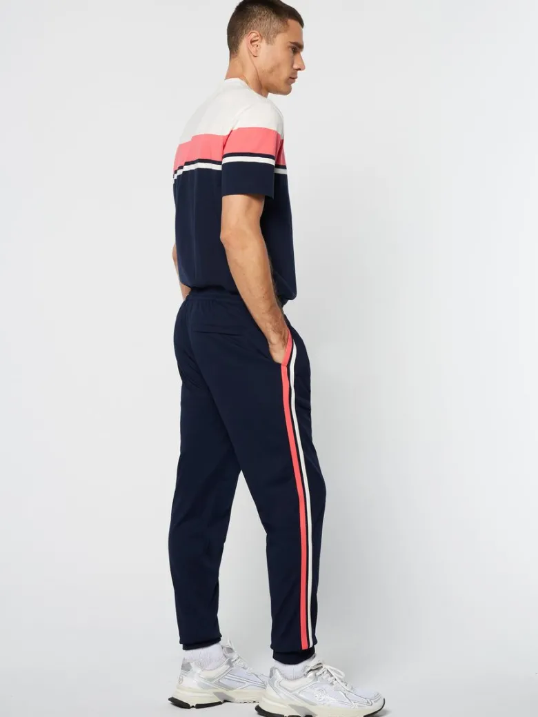 Clearance Damarindo Track Pant Archivio- Gardenia/ Maritime Blue Pants And Sweatpants