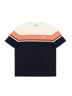 Hot Damarindo T-Shirt Archivio -Gardenia/ Maritime Blue Matching Separates