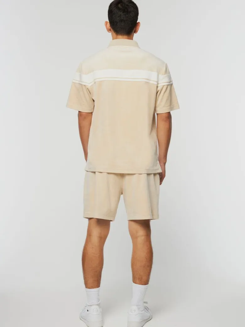 Best Damarindo Velour Polo-Cement/ Gardenia Velour