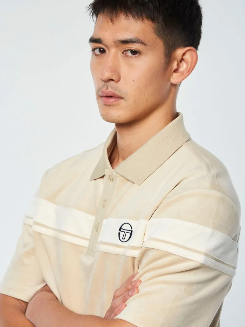 Best Damarindo Velour Polo-Cement/ Gardenia Velour