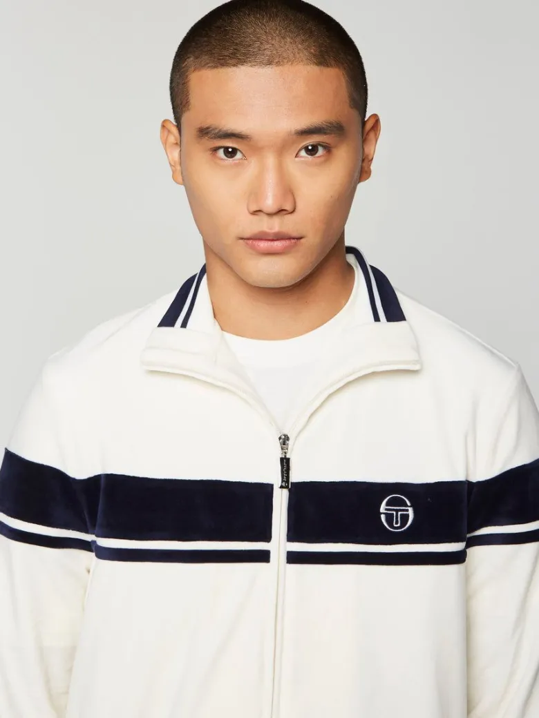 Online Damarindo Velour Track Jacket- Gardenia Velour