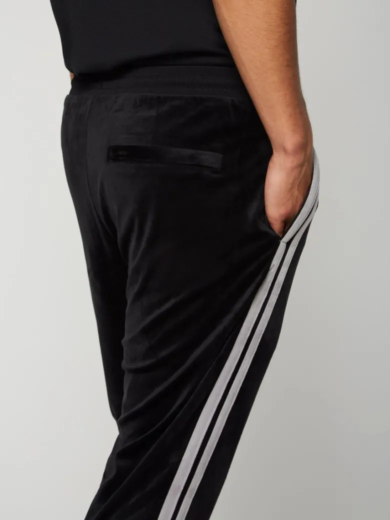 Online Damarindo Velour Track Pant- Black Beauty Velour