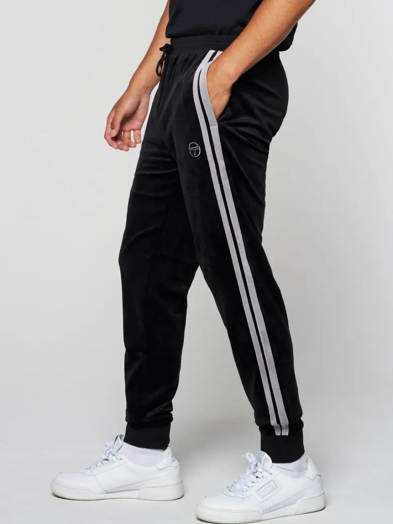 New Damarindo Velour Track Pant- Black Beauty Pants And Sweatpants
