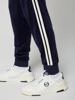 Hot Damarindo Velour Track Pant- Maritime Blue Pants And Sweatpants