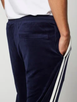 Hot Damarindo Velour Track Pant- Maritime Blue Pants And Sweatpants