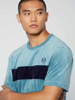 Best Debossed Damarindo Velour T-Shirt- Larkspur View All