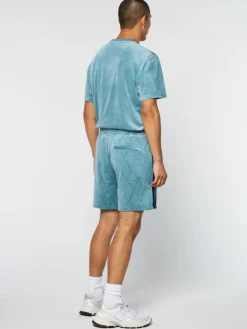 Sale Debossed Damarindo Velour Short- Larkspur View All