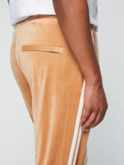 Best Debossed Damarindo Velour Track Pant- Meerkat Velour