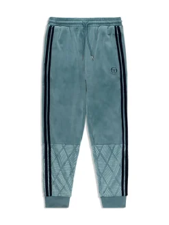Sale Debossed Damarindo Velour Track Pant- Larkspur Tracksuits