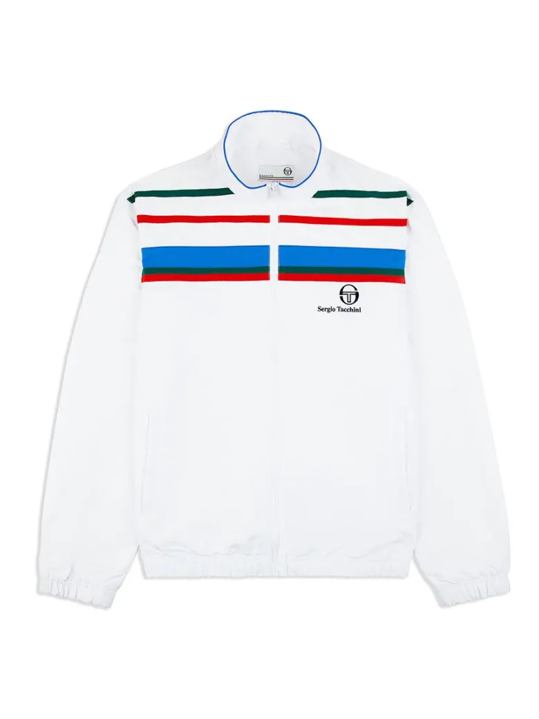 Fashion Denver Track Jacket- White Jackets