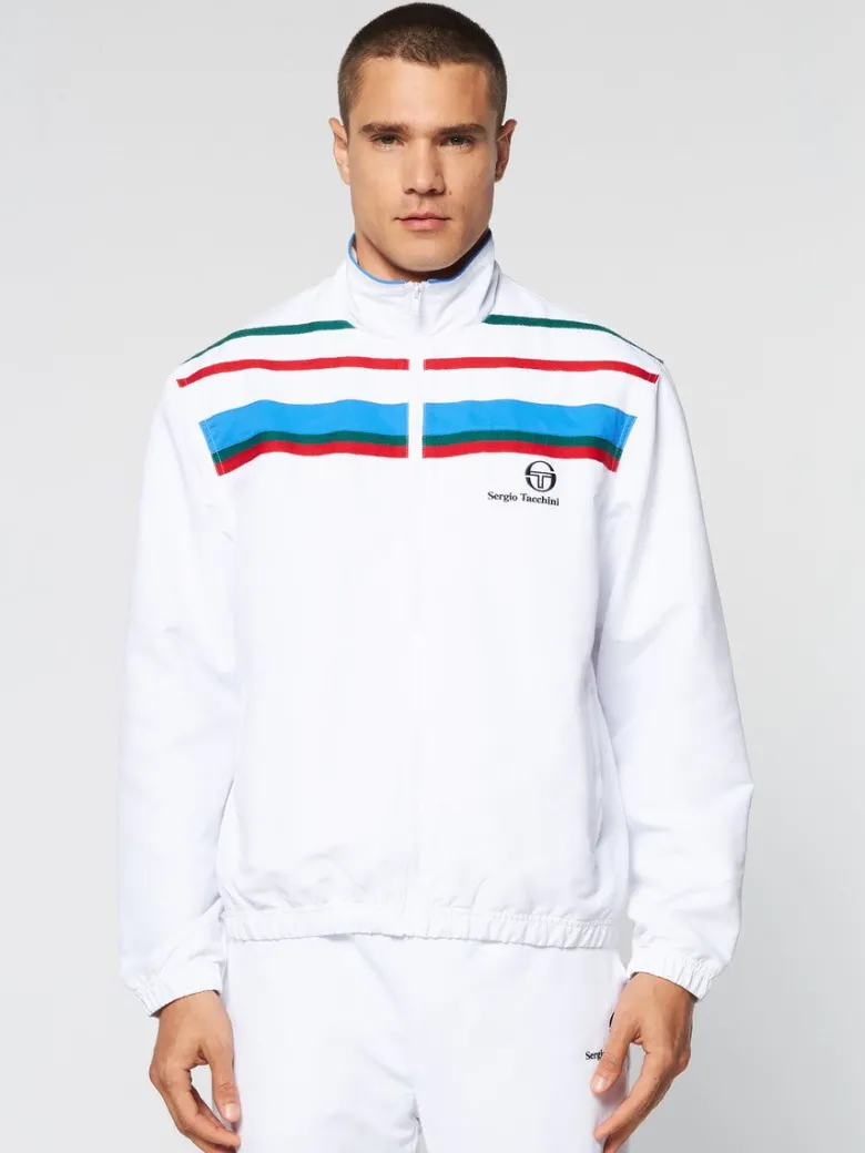 Fashion Denver Track Jacket- White Jackets