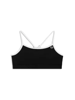 Hot Elisa Sports Top- Black Beauty For The Court