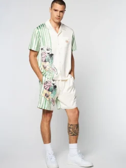 Online Ella Printed Shirt- Gardenia Matching Separates