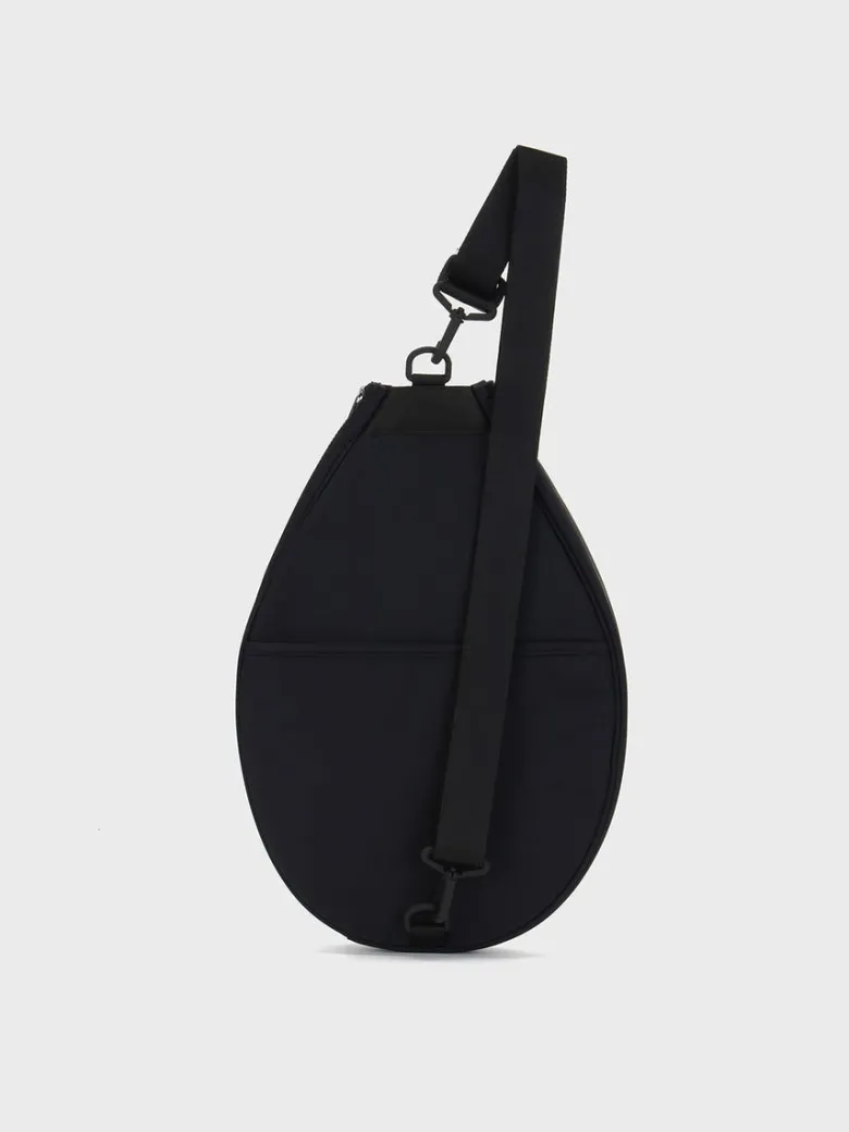 New Essential Racket Sling Bag- Black For The Court