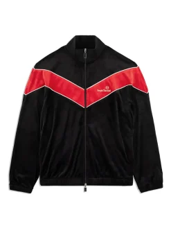 Discount Gallone Velour Track Jacket- Black Beauty Tracksuits