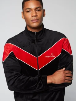 Discount Gallone Velour Track Jacket- Black Beauty Tracksuits