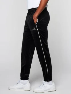 Outlet Gallone Velour Track Pant- Black Beauty Pants And Sweatpants