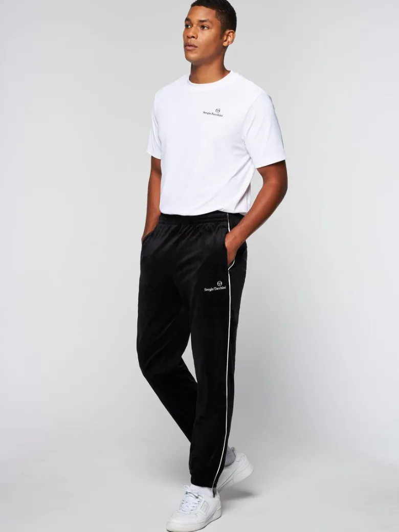 Outlet Gallone Velour Track Pant- Black Beauty Pants And Sweatpants