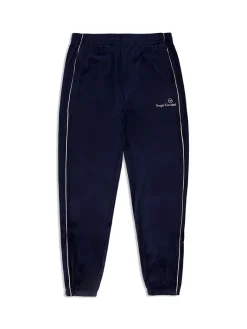 New Gallone Velour Track Pant- Maritime Blue Velour