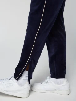 New Gallone Velour Track Pant- Maritime Blue Velour