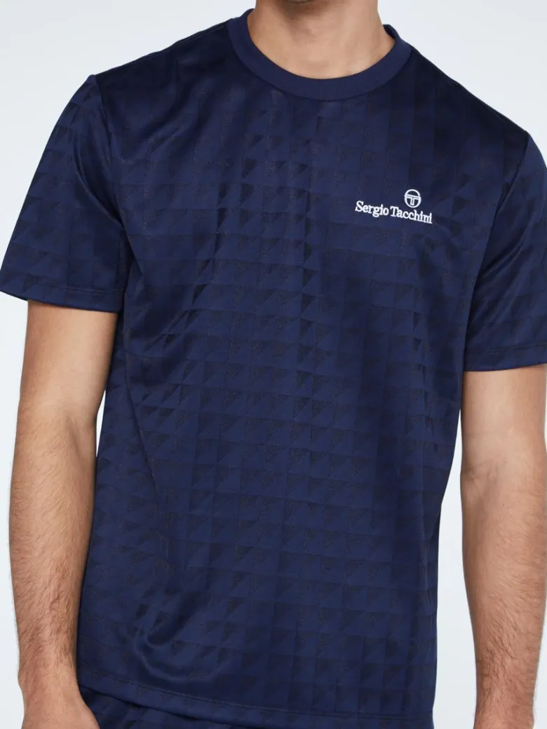 Fashion Geo T-Shirt-Maritime Blue For The Court