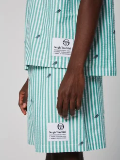 Sale Granda Camp Shirt- Deep Mint Matching Separates