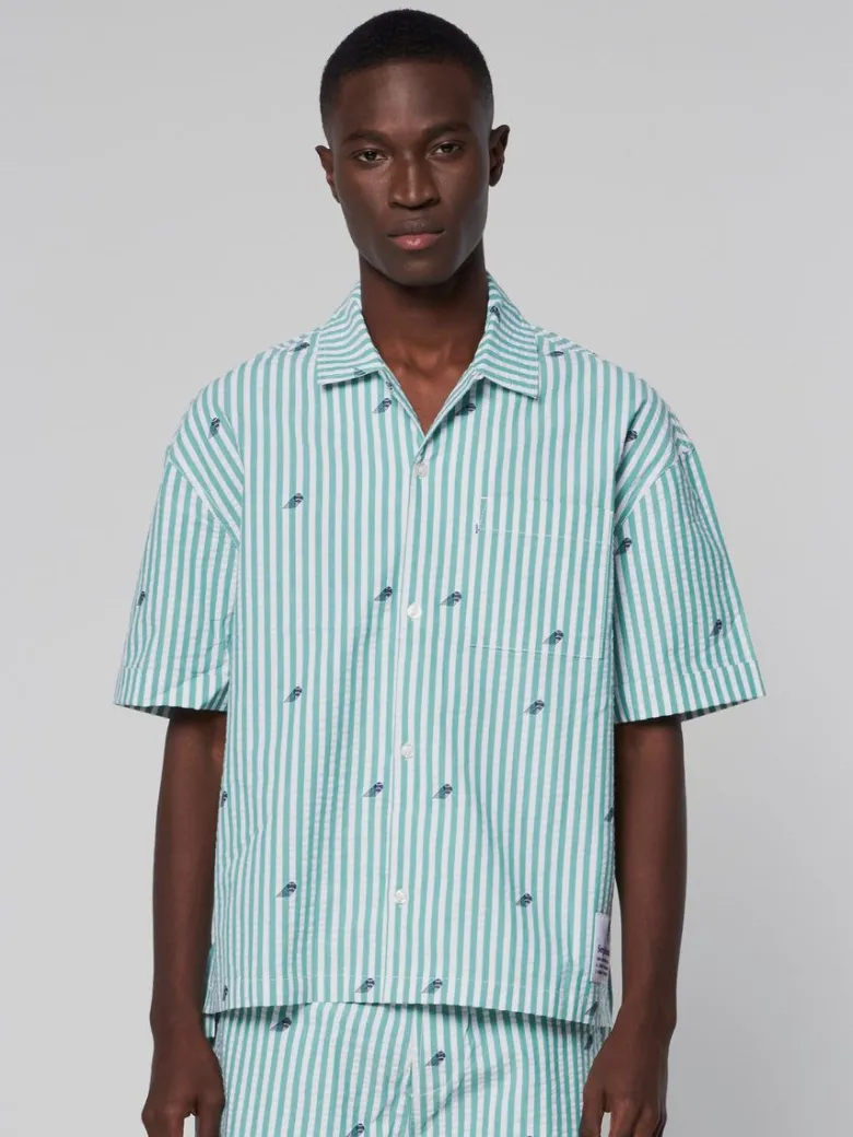 Hot Granda Camp Shirt- Deep Mint View All