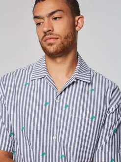 Fashion Granda Camp Shirt- Maritime Blue Matching Separates