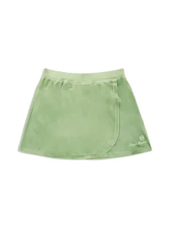 Outlet Josie Tennis Skirt- Jade Green Velour
