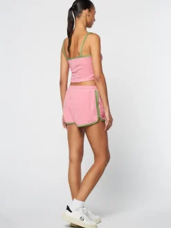 Outlet Laura High Waist Short- Wild Rose For The Court