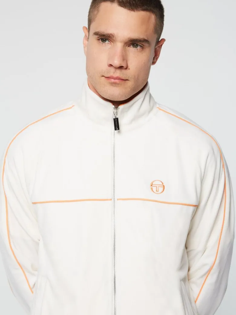 Hot Lioni Velour Track Jacket Archivio- Gardenia Tracksuits