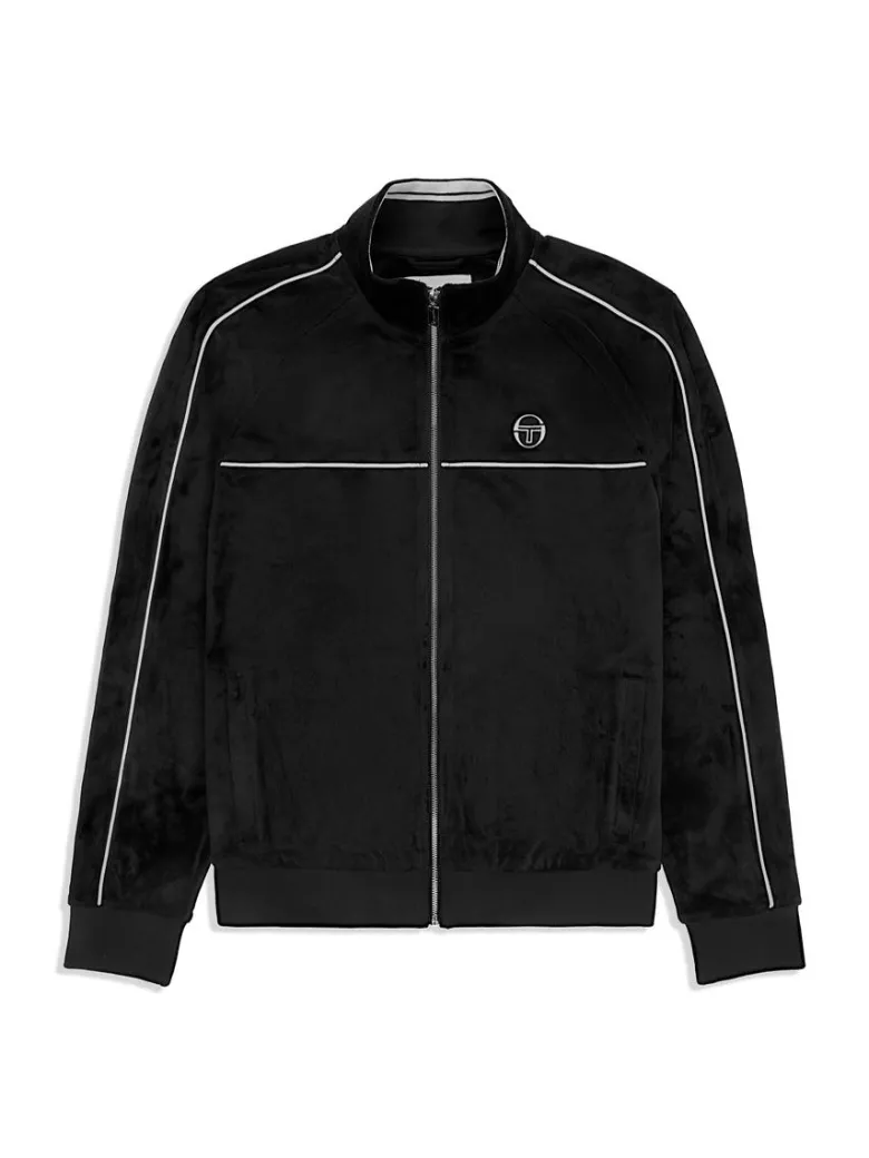 Discount Lioni Velour Track Jacket- Black Beauty View All