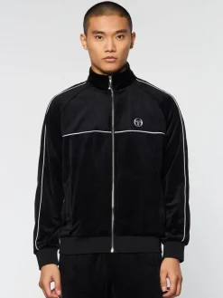 Discount Lioni Velour Track Jacket- Black Beauty View All
