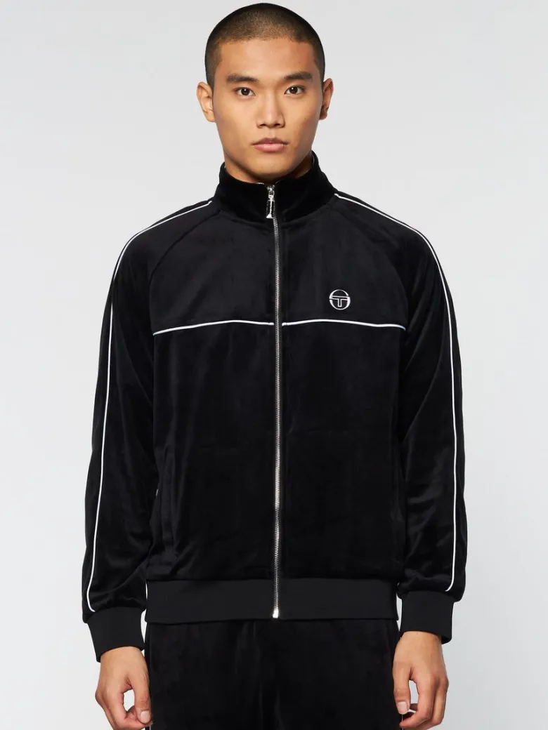 Discount Lioni Velour Track Jacket- Black Beauty View All